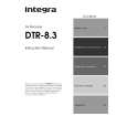 INTEGRA DTR8.3 Manual de Usuario