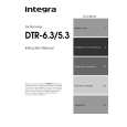 INTEGRA DTR6.3 Manual de Usuario