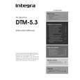 INTEGRA DTM5.3 Manual de Usuario